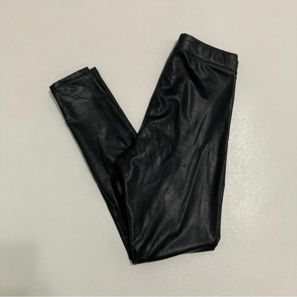 Express Black Faux Leather Leggings Womens Size S